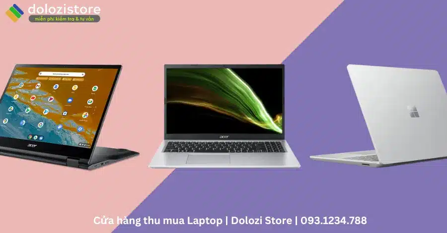 Cam kết tại cửa hàng thu mua laptop Dolozi Store.