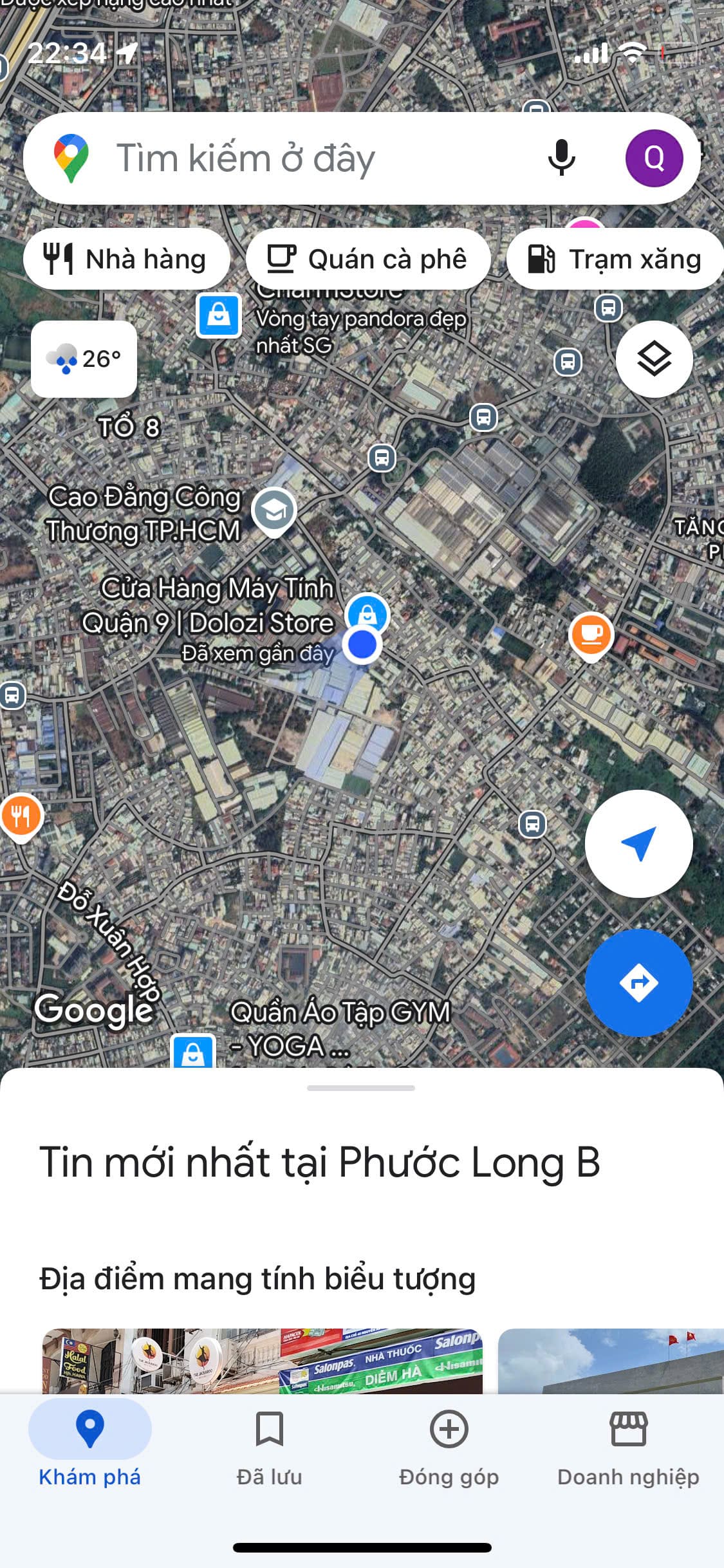 Mở Google Maps