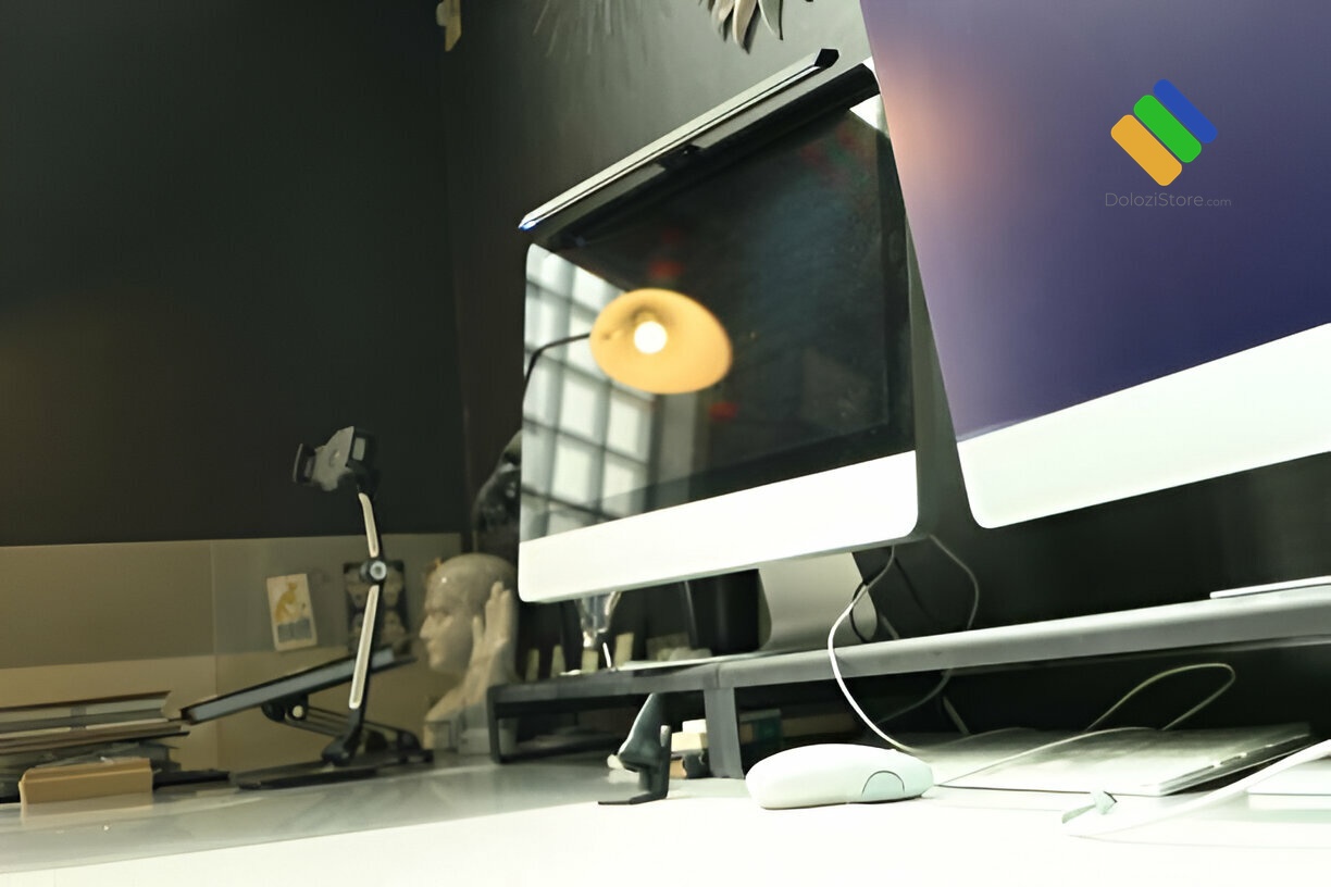Kỹ thuật viên kiểm tra và sao lưu dữ liệu trước khi cài Macbook