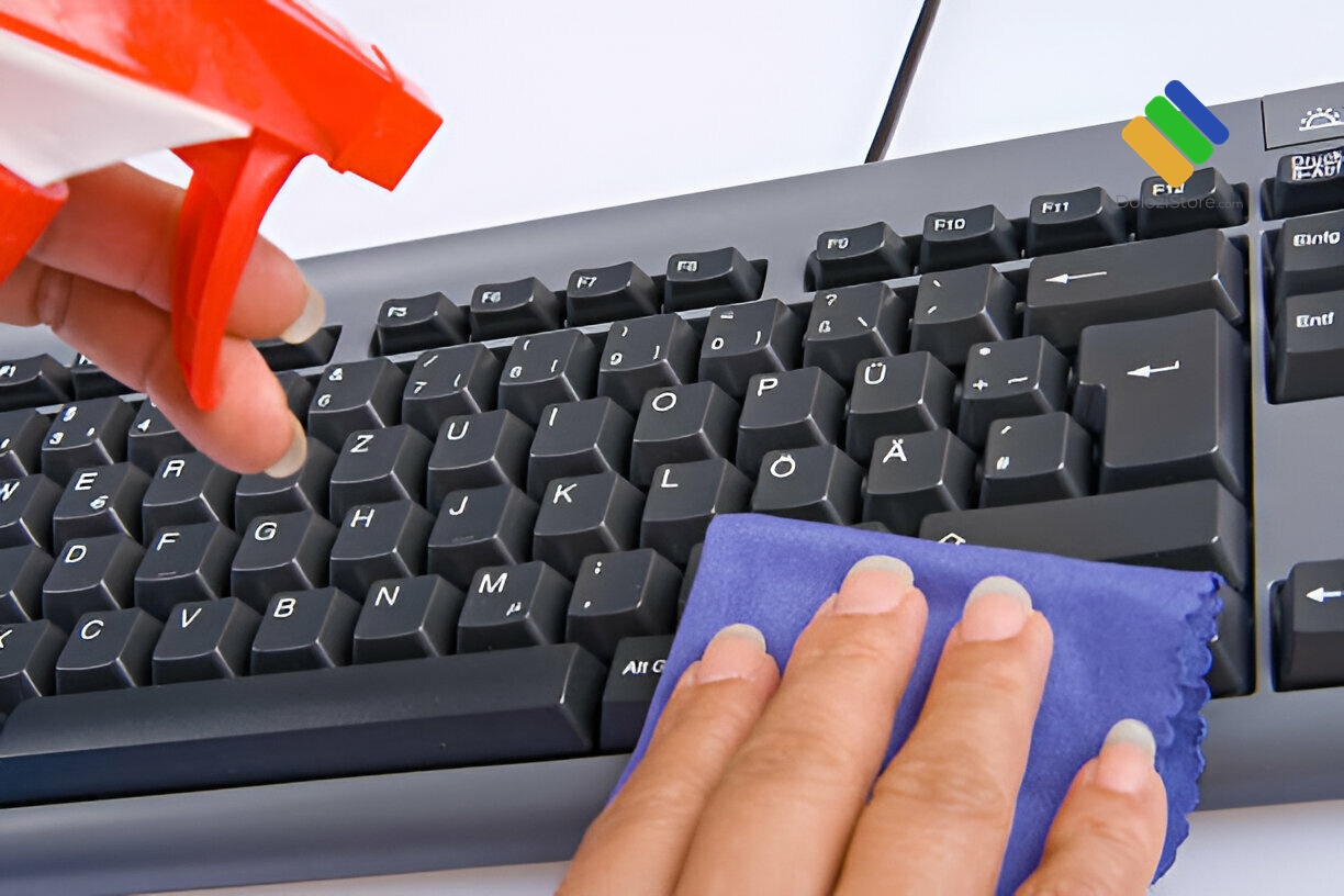 Cửa Hàng Vệ Sinh Máy Tính Quận Bình Thạnh - Hạ Nhiệt Sâu, Lấy Liền 2 Kỹ thuật viên kiểm tra bụi bẩn bít kín khe tản nhiệt exhaust gây nóng máy
