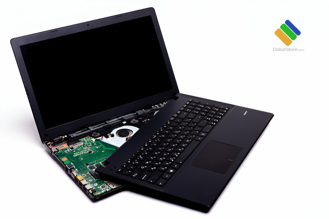 Kỹ thuật viên kiểm tra tình trạng hở vỏ do gãy bản lề laptop tại Phường Khánh Hội